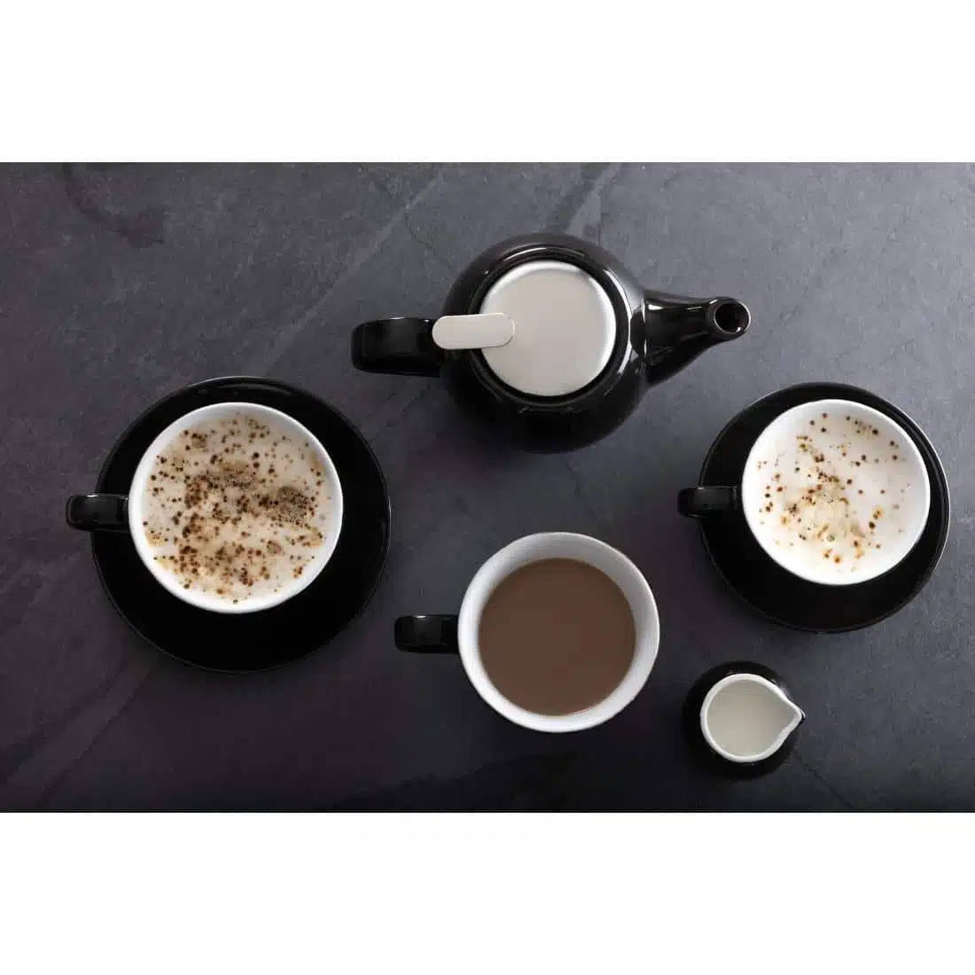 Olympia Cafe Milk Jug Black - 70ml 2.36fl oz (Pack of 6) - Image 13