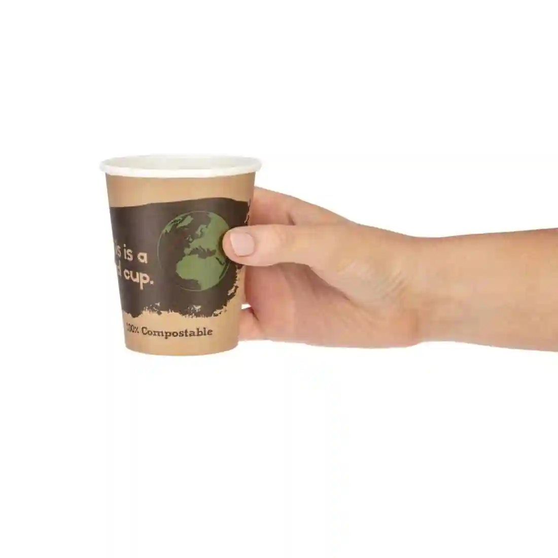 Fiesta Compostable Coffee Cups Single Wall 8oz (Pack of 1000) - Image 3