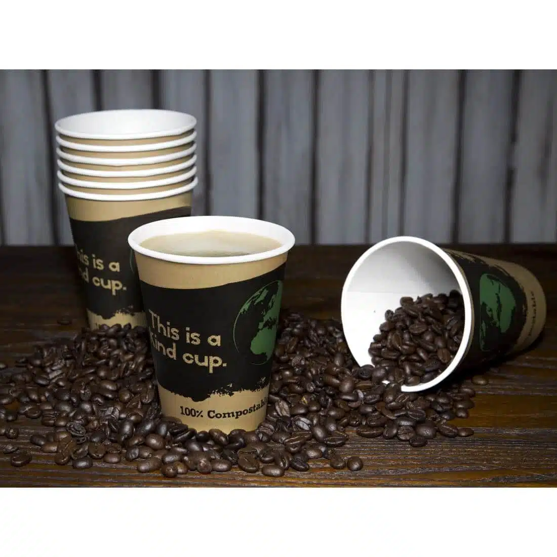 Fiesta Compostable Coffee Cups Single Wall 8oz (Pack of 50) - Image 9