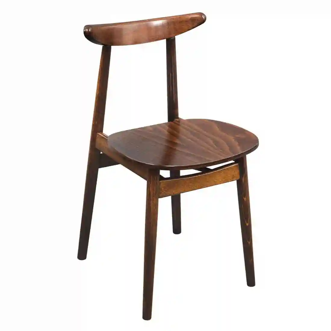 Fameg Walnut Cowhorn Side Chair (Pack of 2) - Image 1