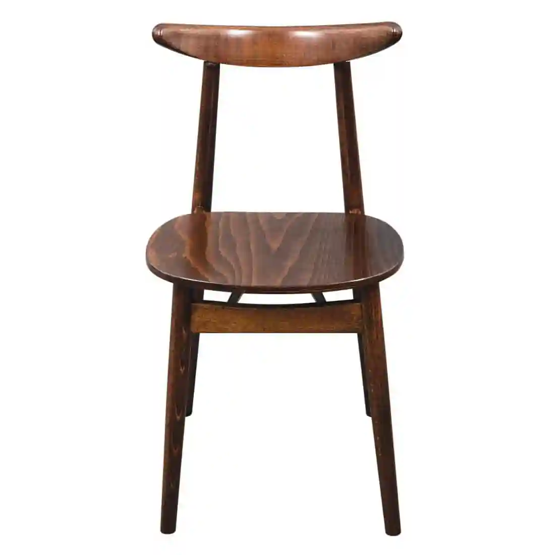 Fameg Walnut Cowhorn Side Chair (Pack of 2) - Image 2