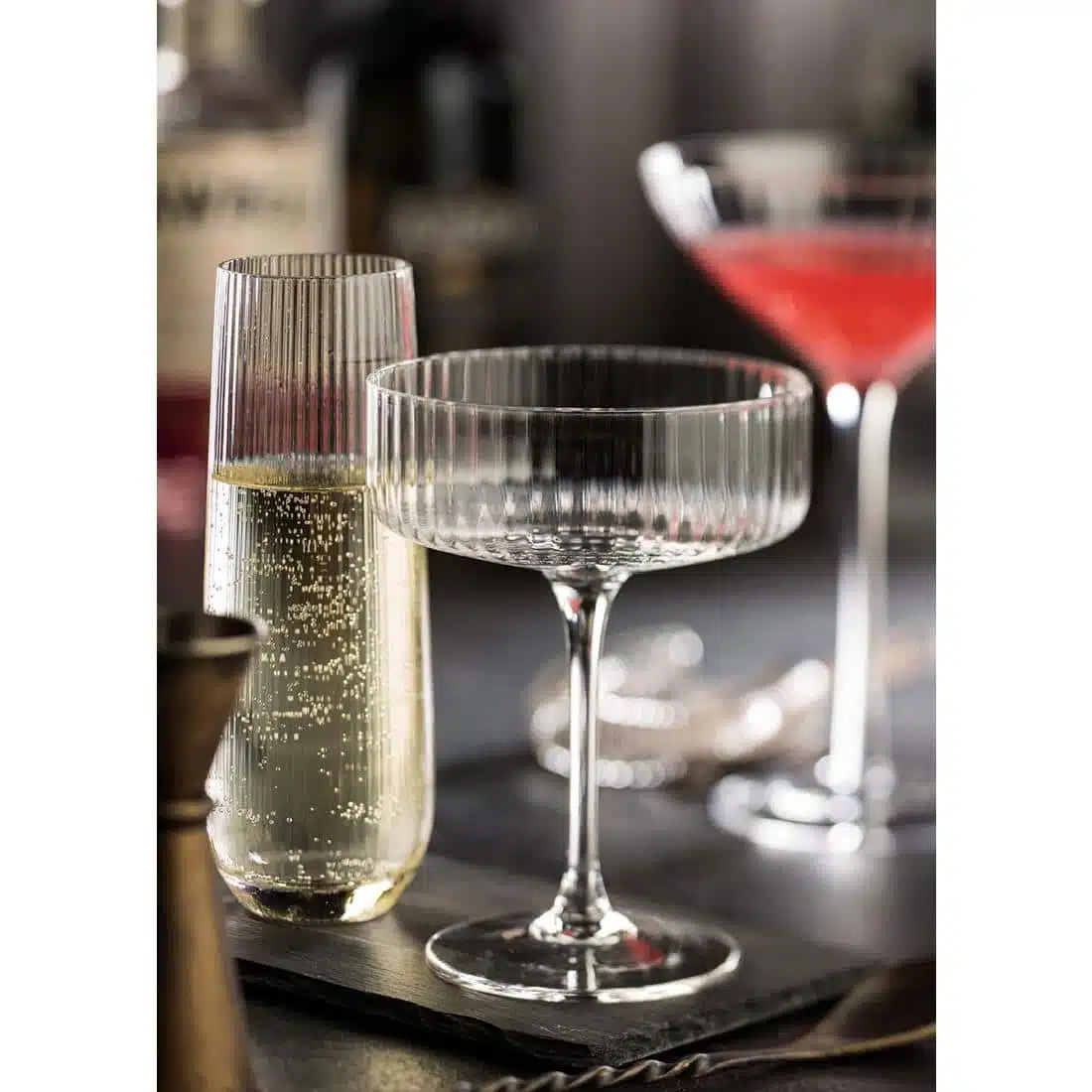 Utopia Hayworth Straight Sided Coupe Glasses 290ml (6 pack) - Image 2
