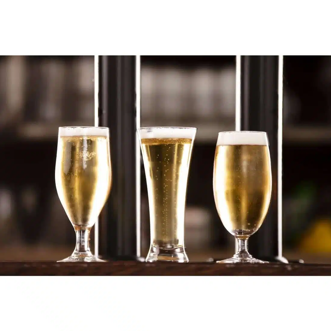 Olympia Stemmed Beer Glasses 420ml (6 pack) - Image 1