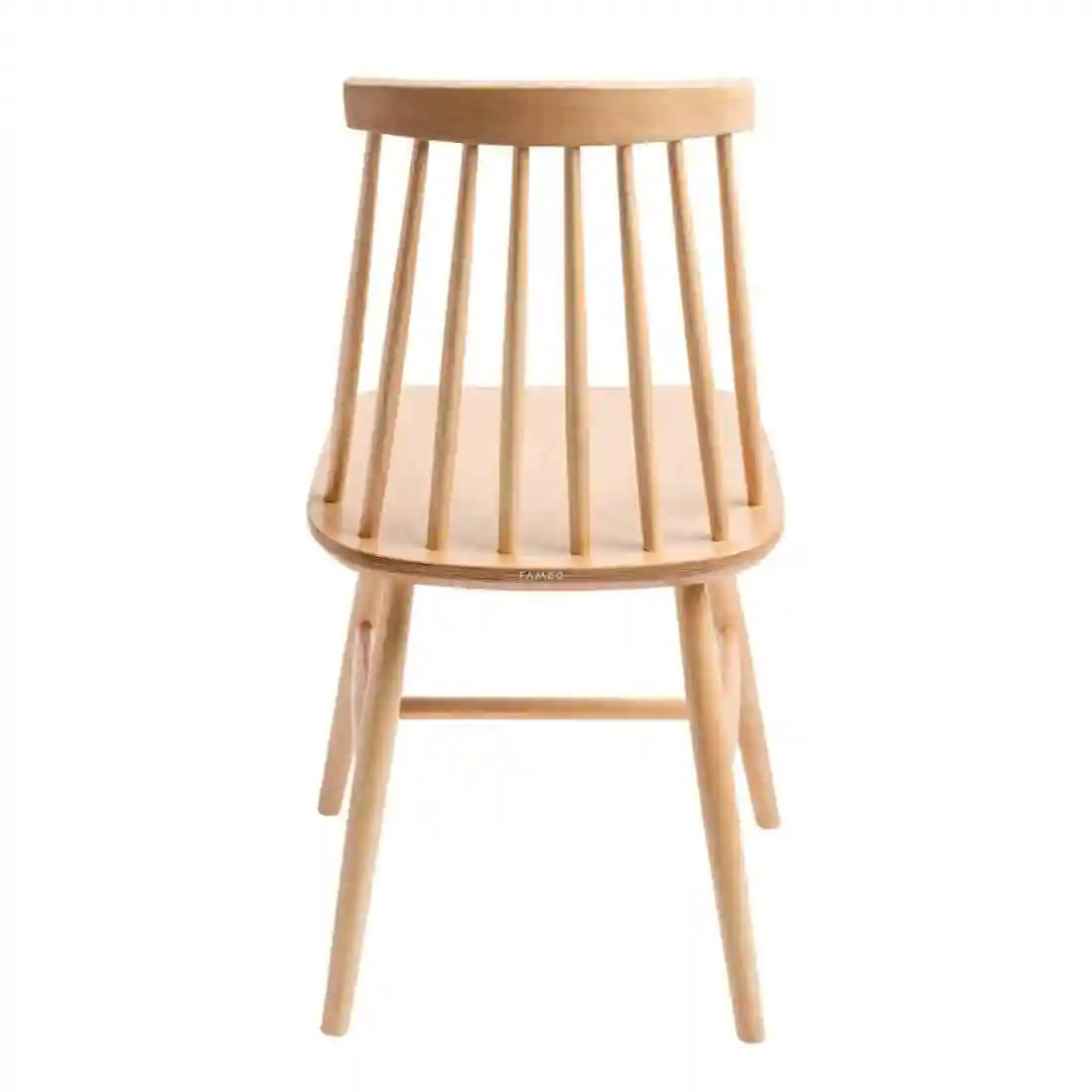 Fameg Farmhouse Angled Side Chairs Natural Beech (Pack of 2) - Image 4