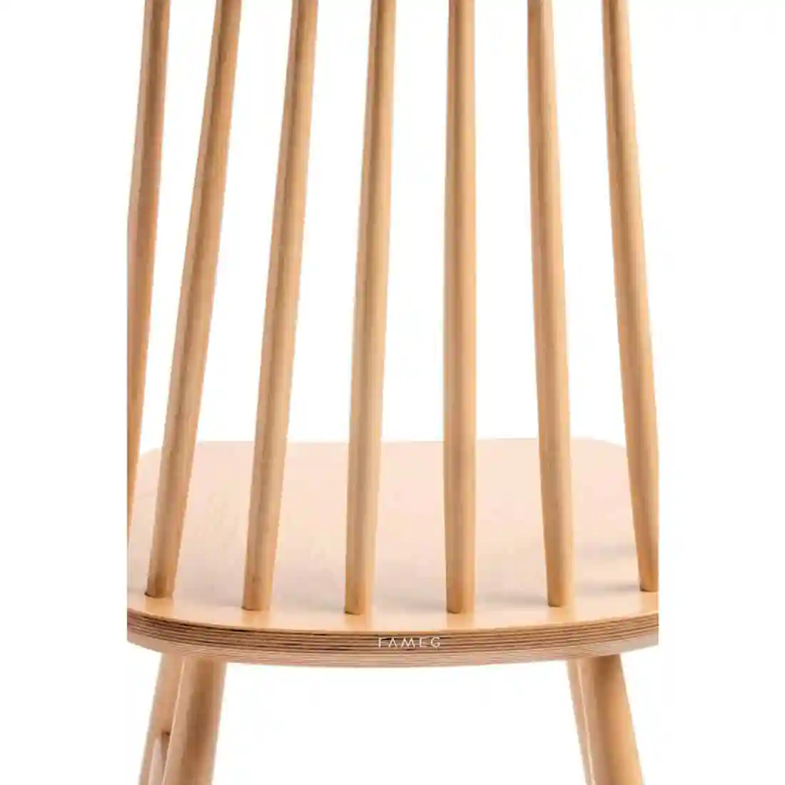 Fameg Farmhouse Angled Side Chairs Natural Beech (Pack of 2) - Image 5