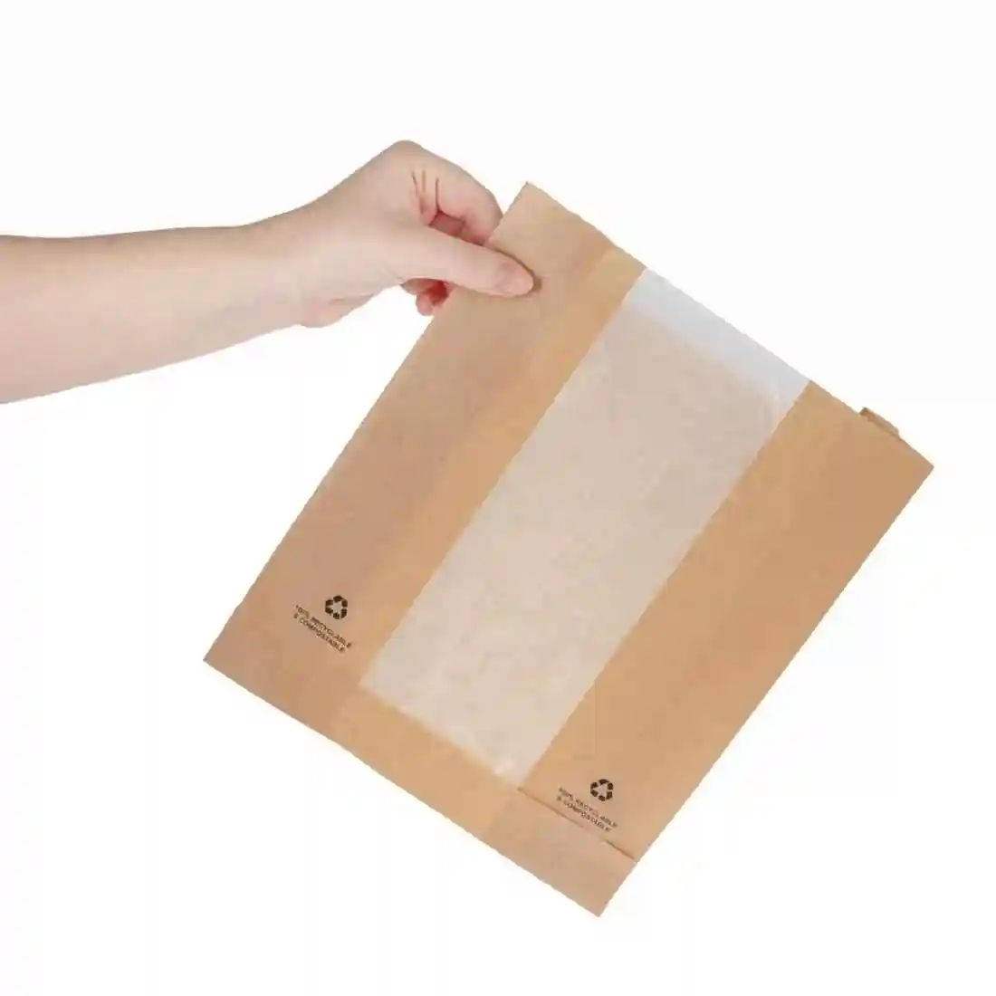 Fiesta Compostable Food Bags with Glassine Windows (Pack of 1000) - Image 5