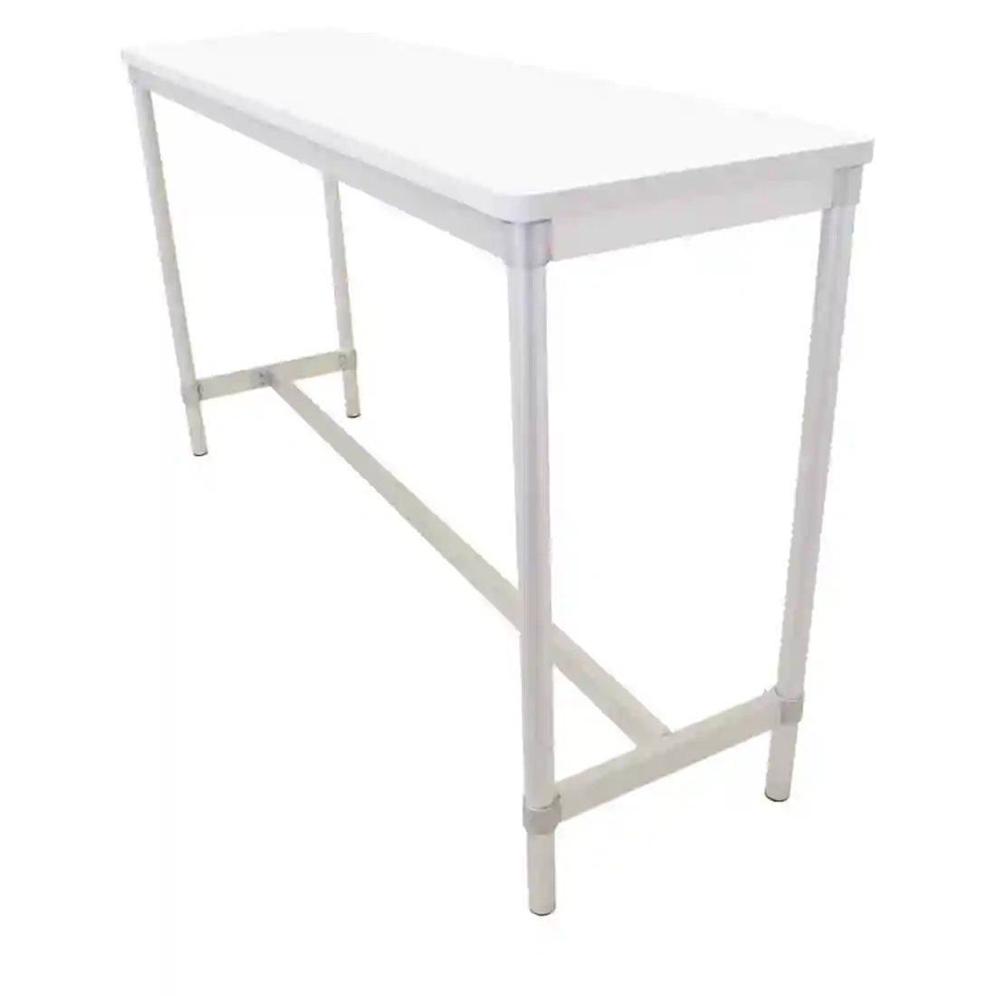 Gopak Enviro Indoor White Rectangle Poseur Table 1800mm - Image 1