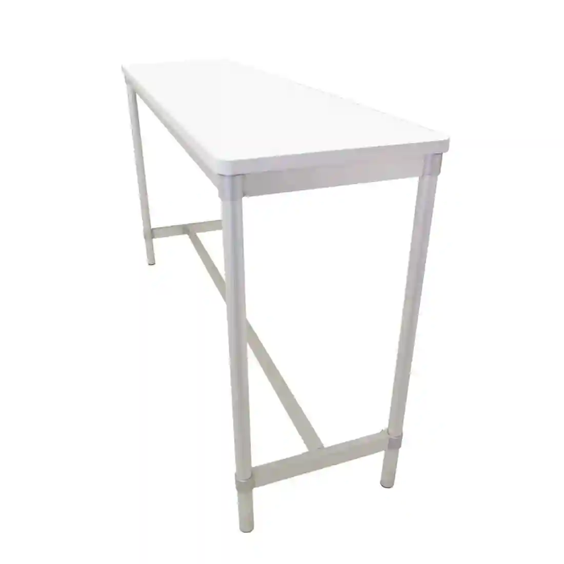 Gopak Enviro Indoor White Rectangle Poseur Table 1800mm - Image 2