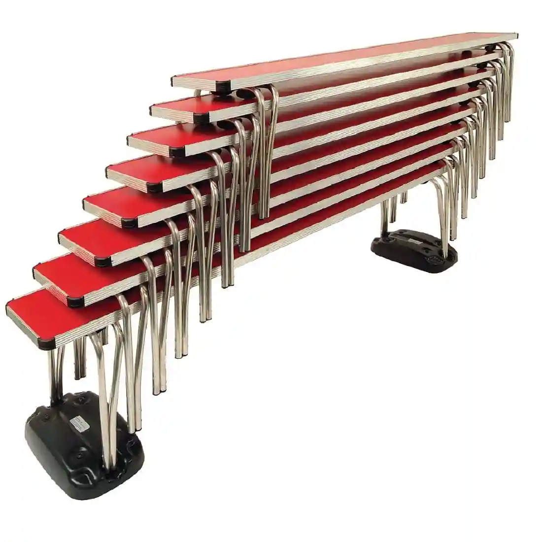 Gopak Contour Stacking Bench Red 6ft - Image 1
