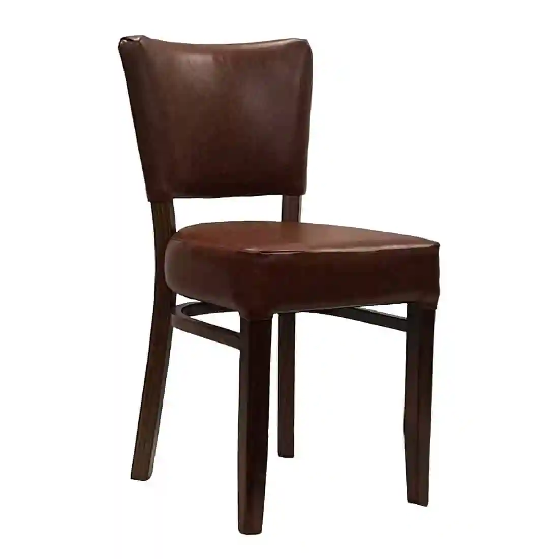 Oregon Dining Chair with Bison Espresso Vinyl (Pack of 2) - Image 1