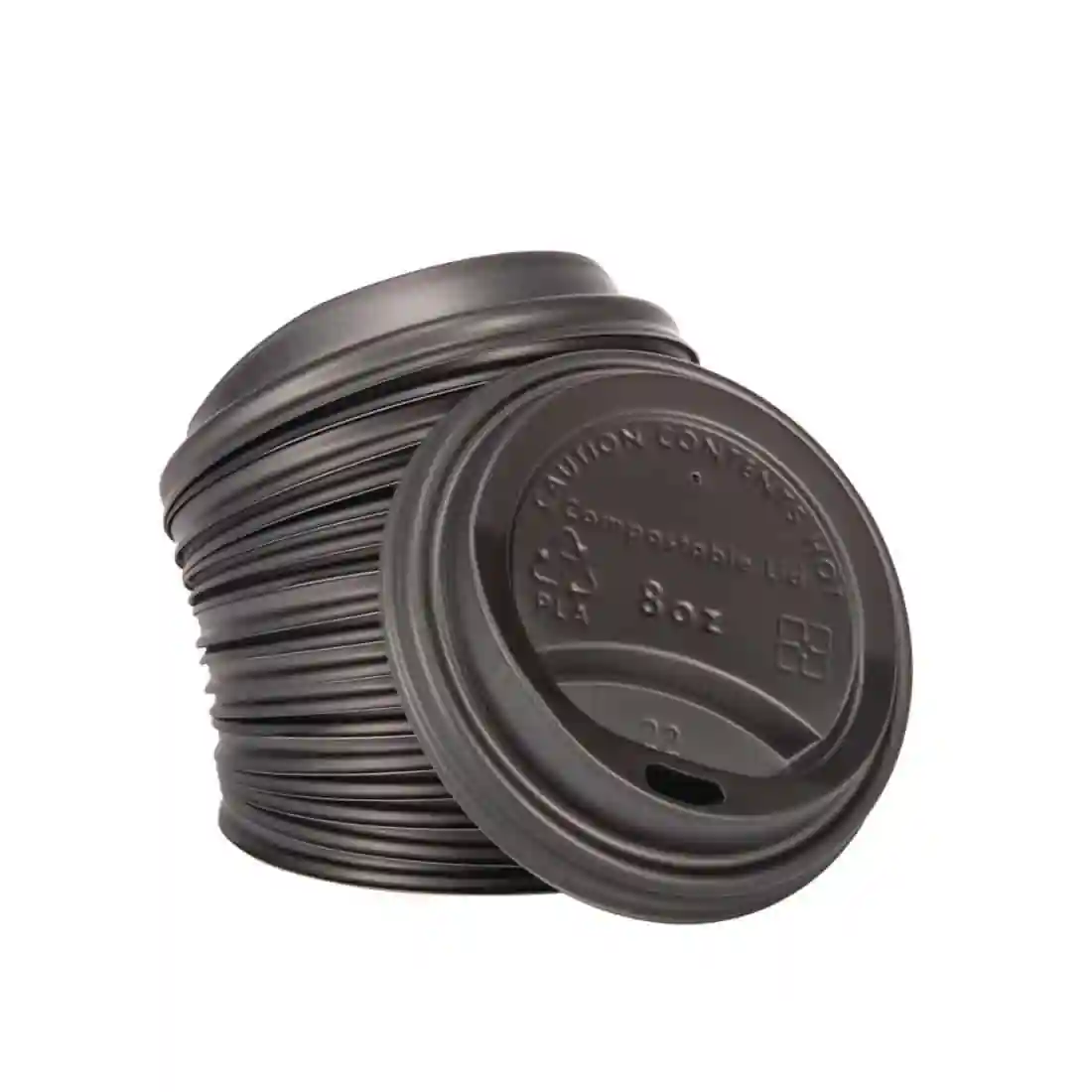 Fiesta Compostable Coffee Cup Lids 225ml / 8oz (Pack of 1000) - Image 2
