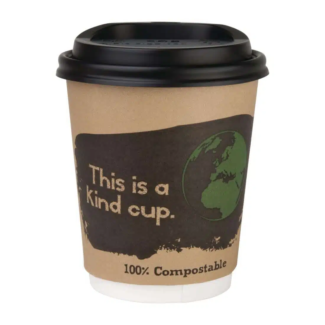 Fiesta Compostable Coffee Cup Lids 225ml / 8oz (Pack of 1000) - Image 3