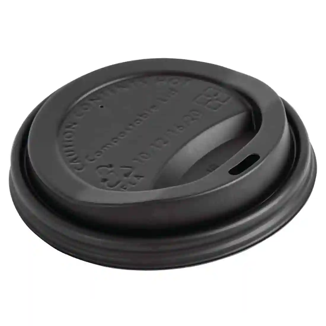 Fiesta Compostable Coffee Cup Lids 340ml / 12oz (Pack of 1000) - Image 1