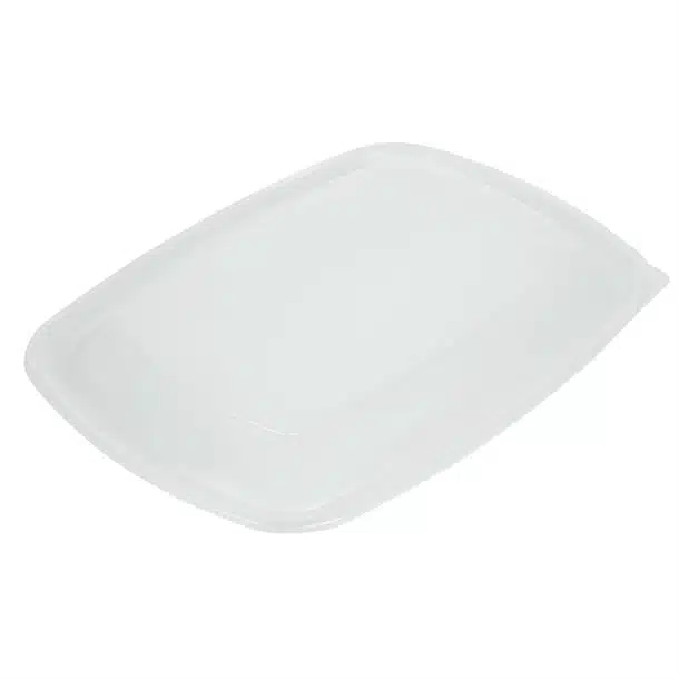 Fastpac Large Rectangular Food Container Lids 1350ml / 48oz (Pack of 150) - Image 1