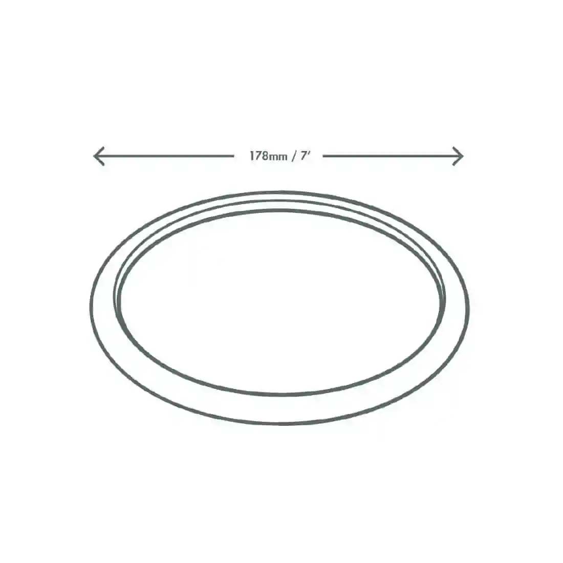 Vegware Compostable Nourish Moulded Fibre Plate Natural 7"/178mm (Pack of 500) - Image 3