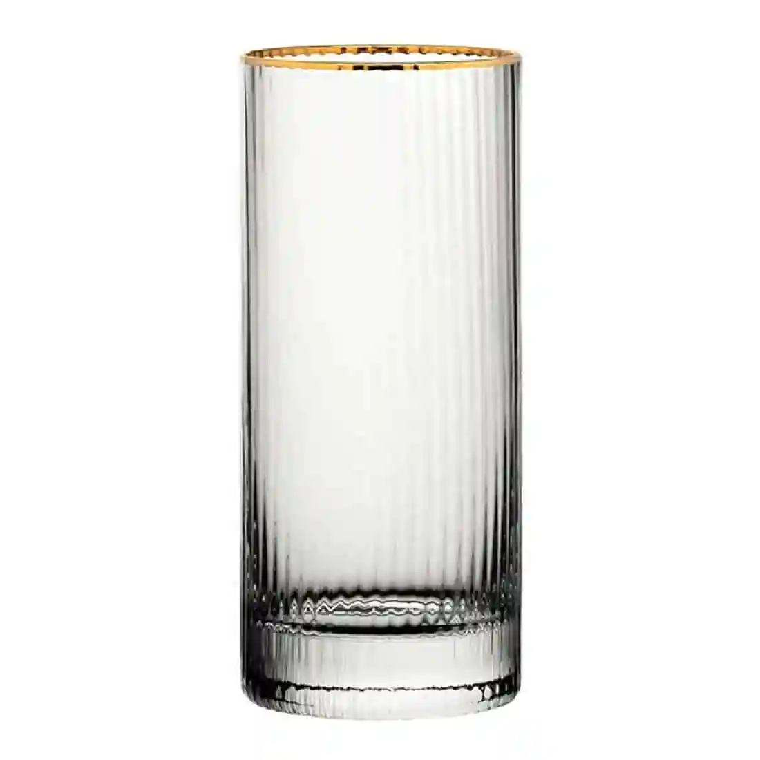 Utopia Hayworth Hiball Glasses Gold Rim Glasses 355ml (6 pack) - Image 1