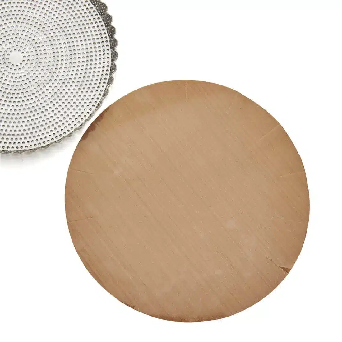De Buyer Special Non-stick Baking Sheet for 24cm Round Fluted Tart Mould (Pack 2) - Image 2