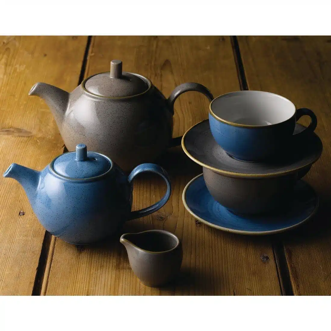 Churchill Stonecast Grey White Jugs 2oz 50mm (Pack of 12) - Image 3
