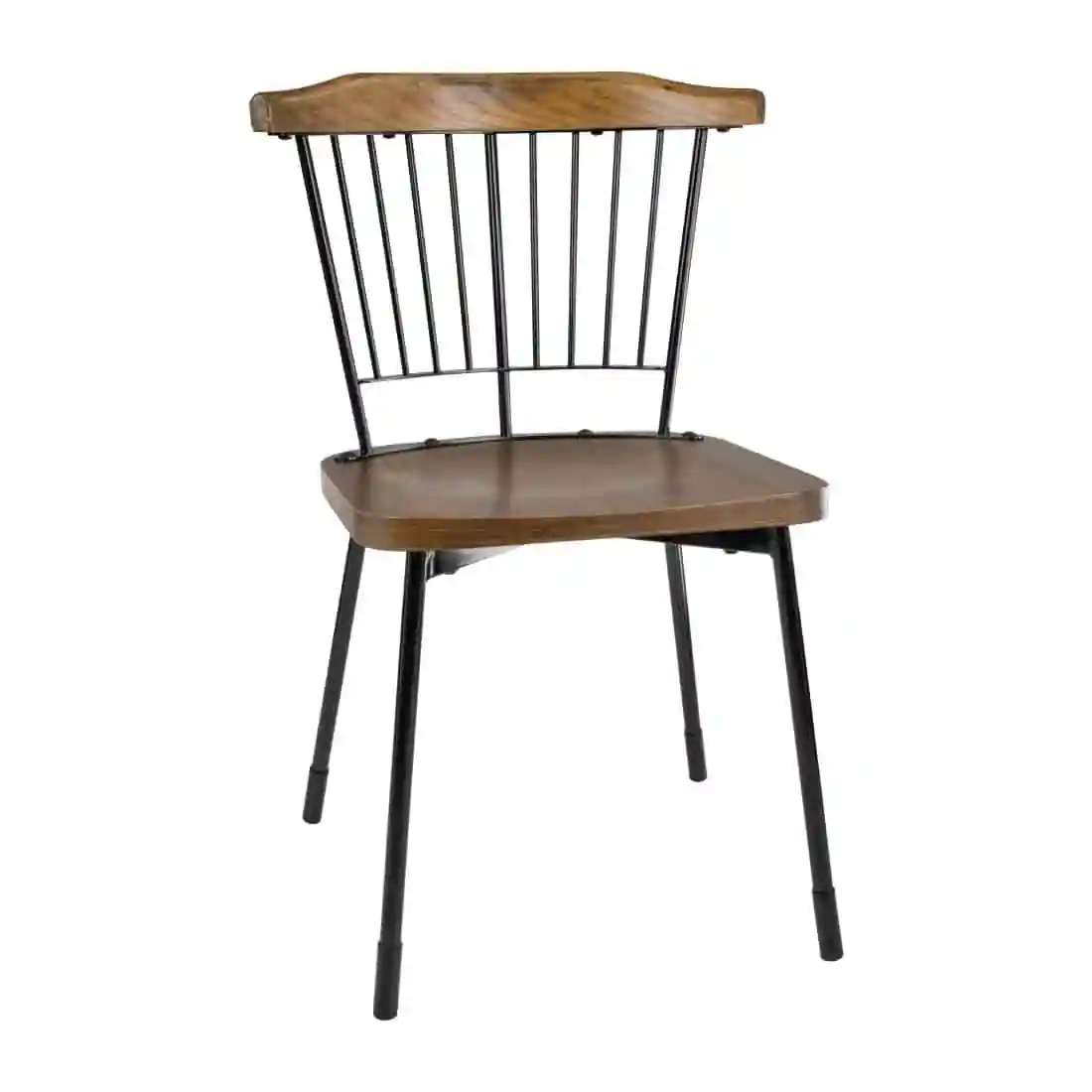Bolero Scandi Side Chairs Black (Pack of 2) - Image 1