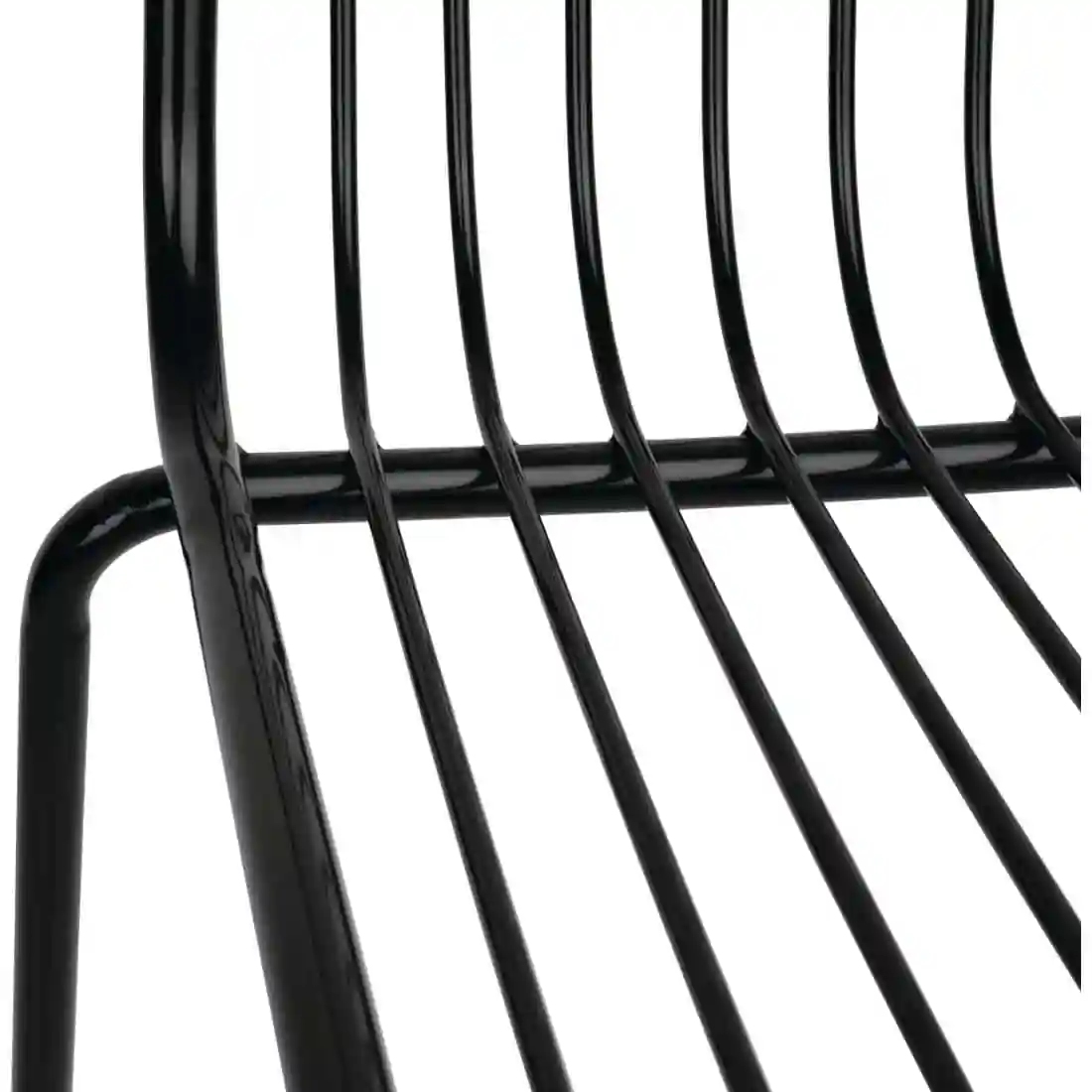 Bolero Steel Wire High Stools Black (Pack of 4) - Image 4