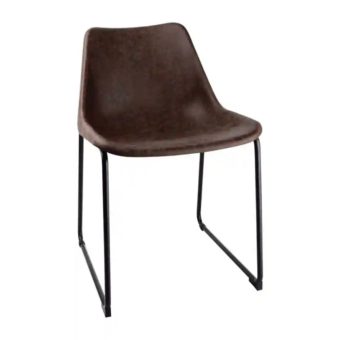Bolero Rodeo Side Chairs Mocha (Pack of 2) - Image 1