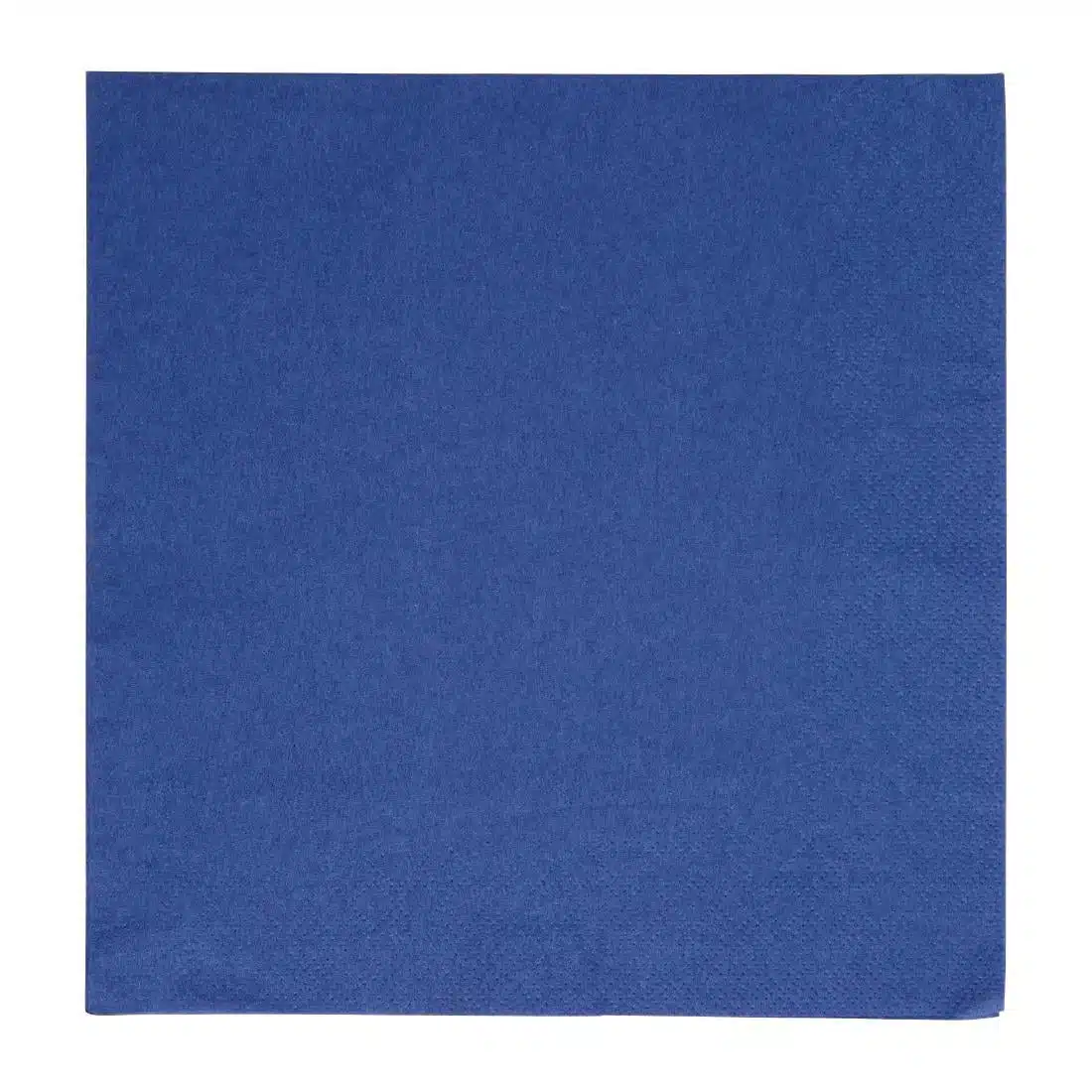 Fiesta Recyclable Dinner Napkin Dark Blue 40x40cm 2ply 1/4 Fold (Pack of 2000) - Image 1