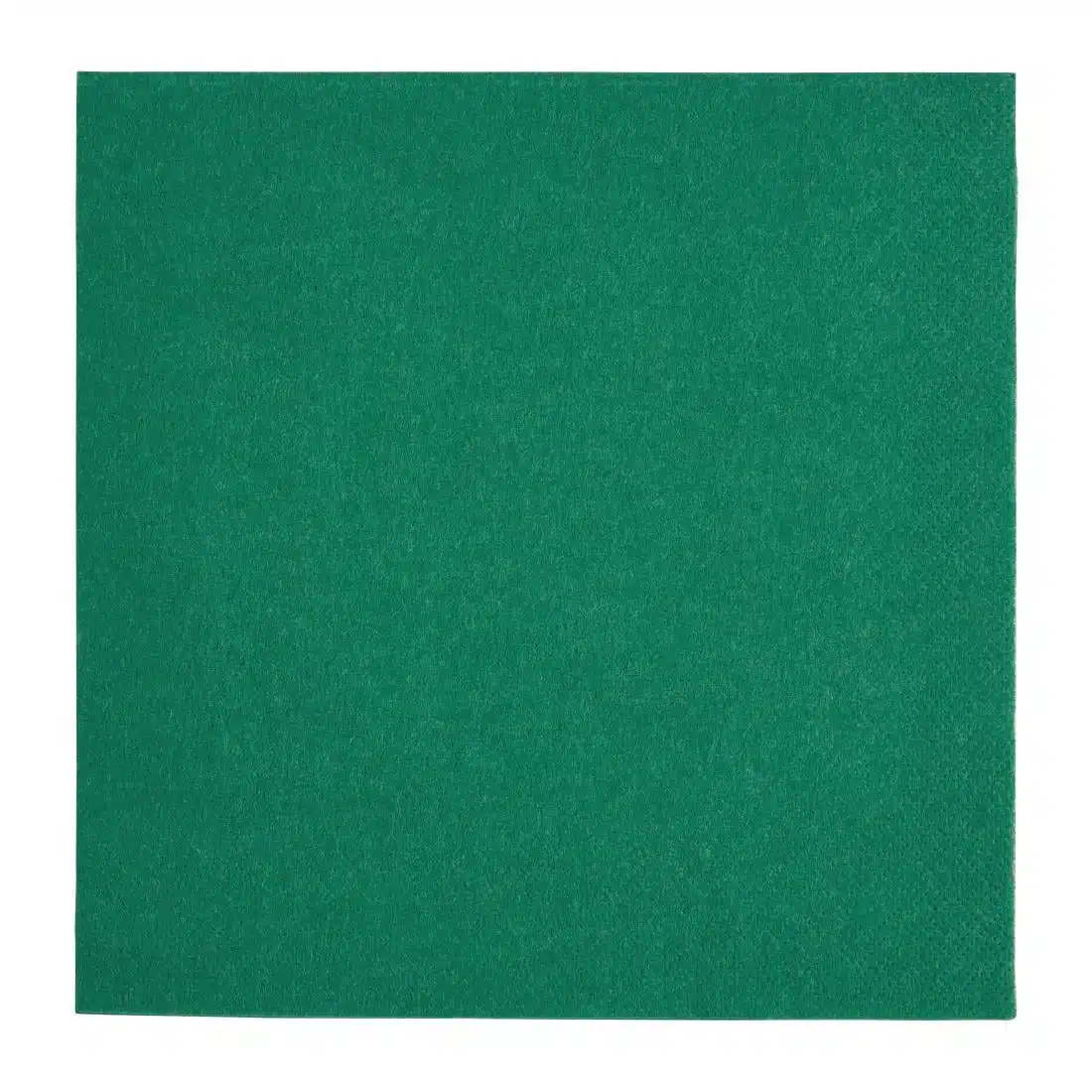 Fiesta Recyclable Dinner Napkin Dark Green 40x40cm 3ply 1/4 Fold (Pack of 1000) - Image 1