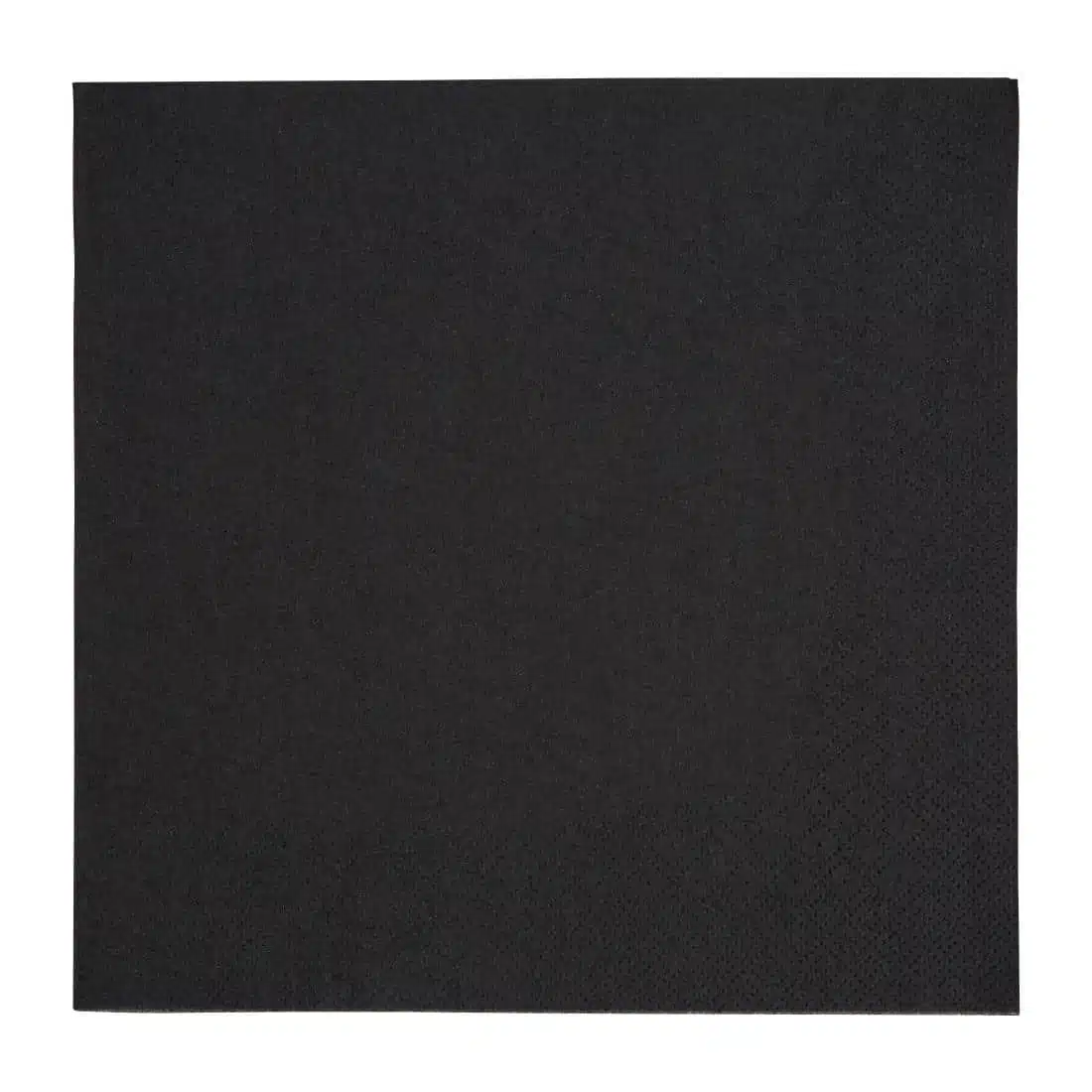 Fiesta Recyclable Dinner Napkin Black 40x40cm 3ply 1/4 Fold (Pack of 1000) - Image 1