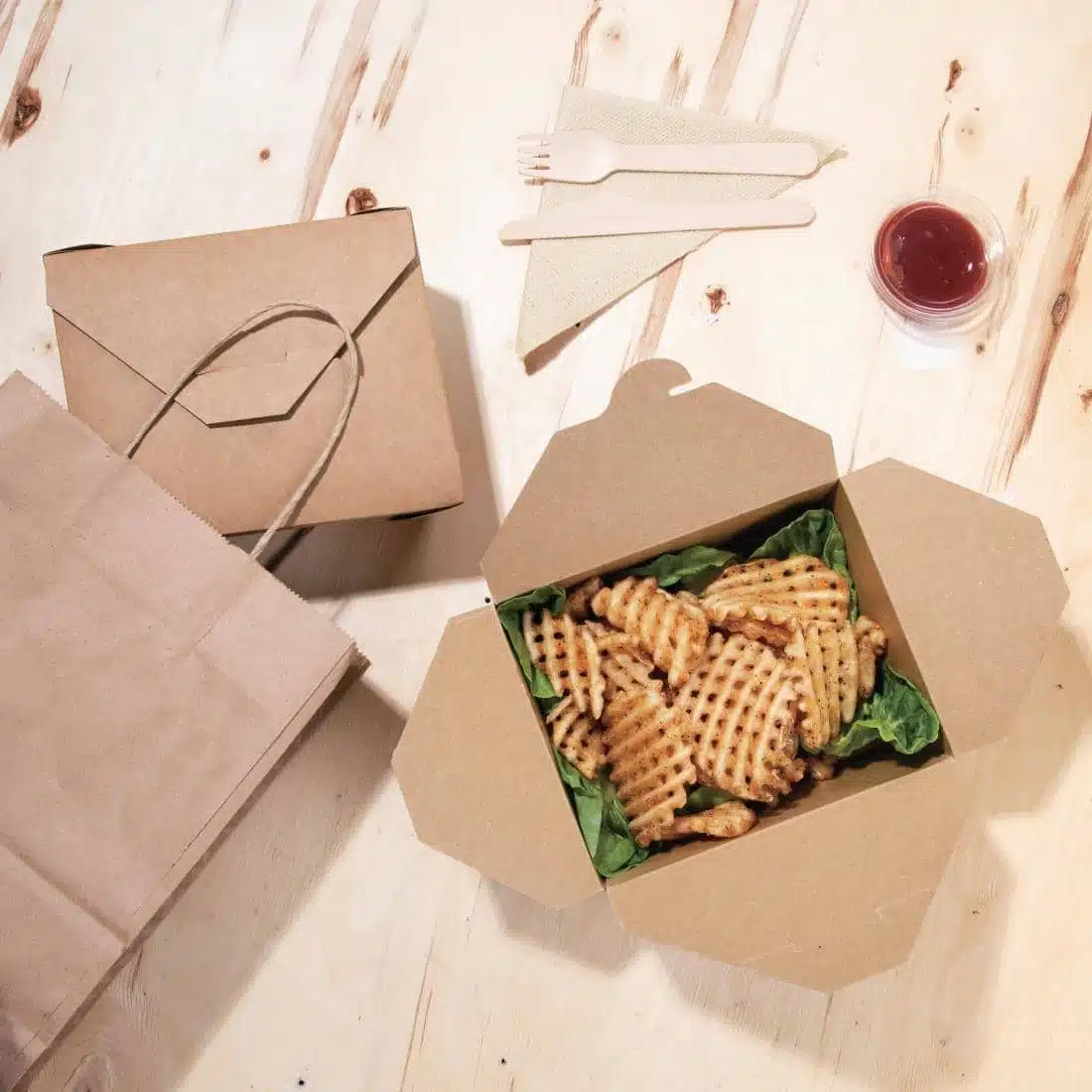 Fiesta Cardboard Takeaway Food Containers 112mm (Pack of 300) - Image 4