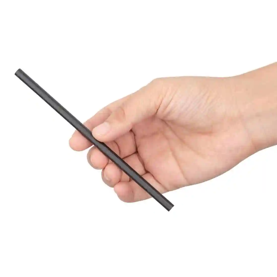 Fiesta Compostable Individually Wrapped Paper Cocktail Stirrer Straws Black (Pack of 250) - Image 2