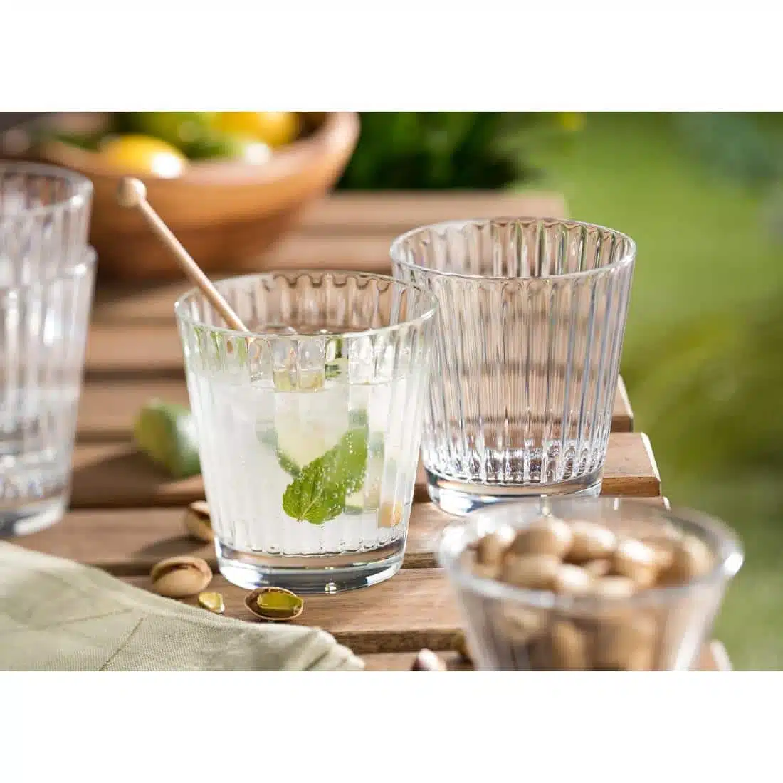 Utopia Lucent Lined Stacking Tumblers 340ml (6 Pack) - Image 4