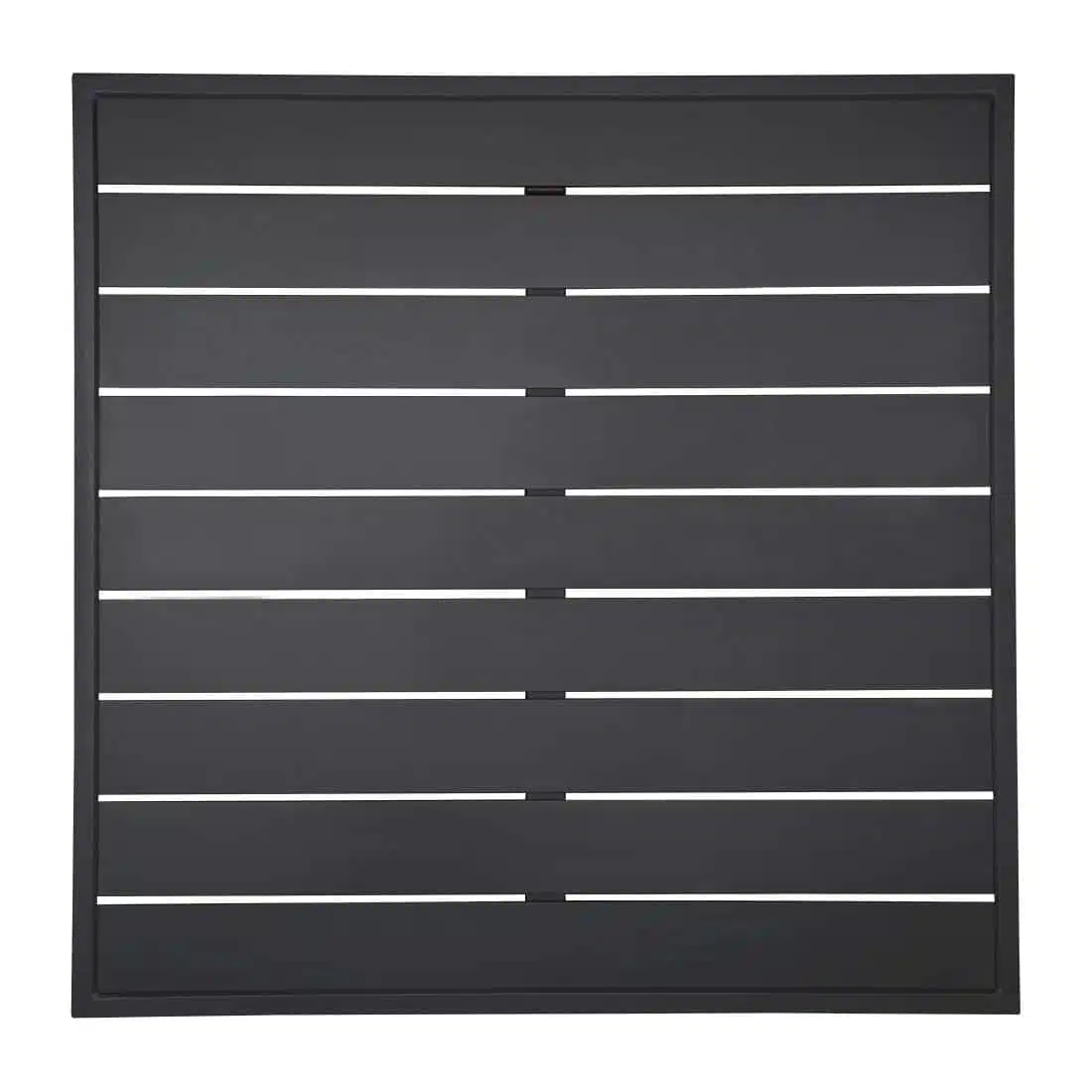 Bolero Aluminium Square Table Top Black 700mm - Image 1