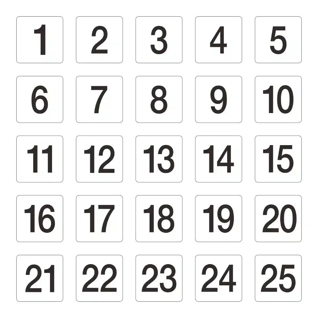 Plastic Table Number Inserts - Image 3