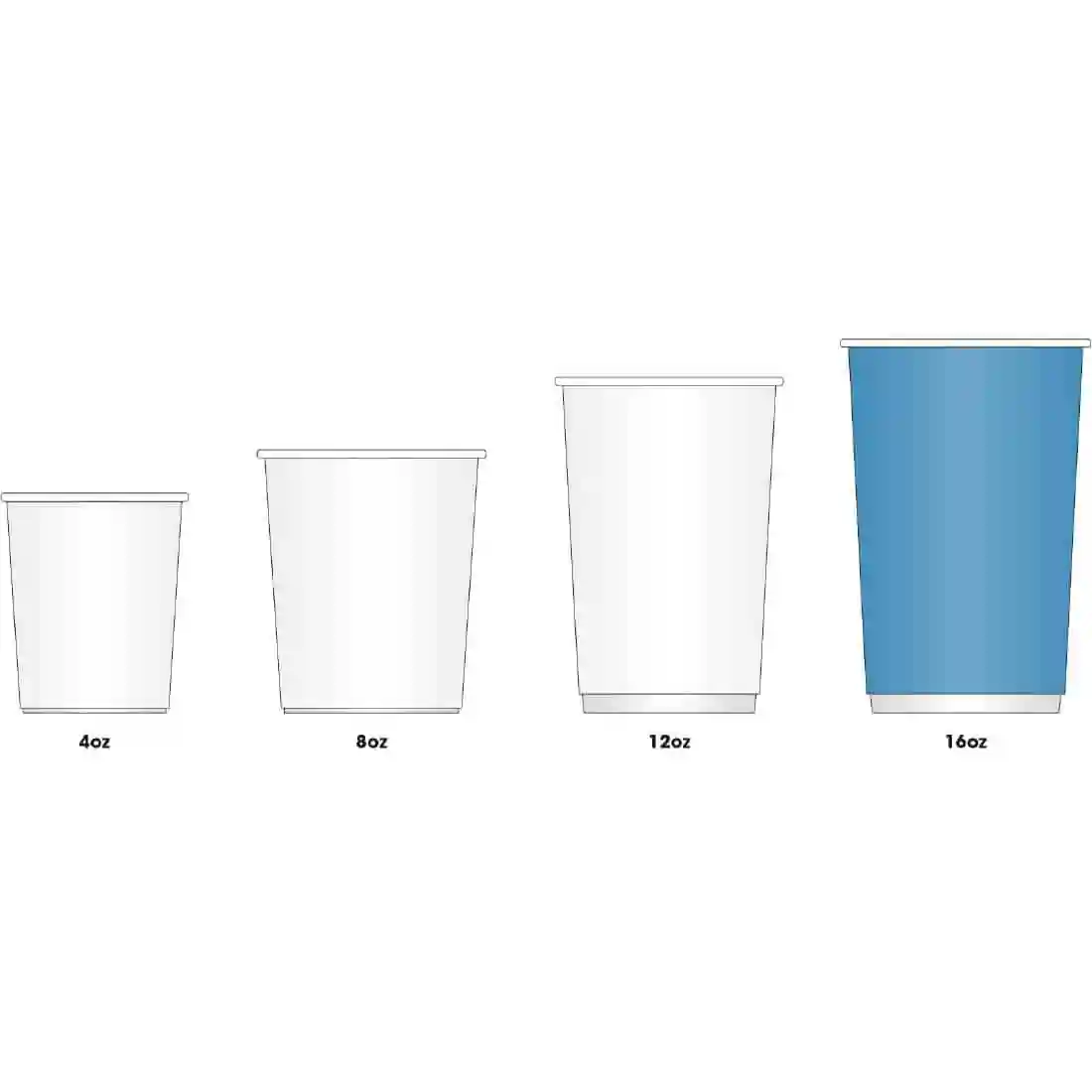 Fiesta Recyclable Coffee Cups Ripple Wall Kraft 455ml / 16oz (Pack of 25) - Image 5