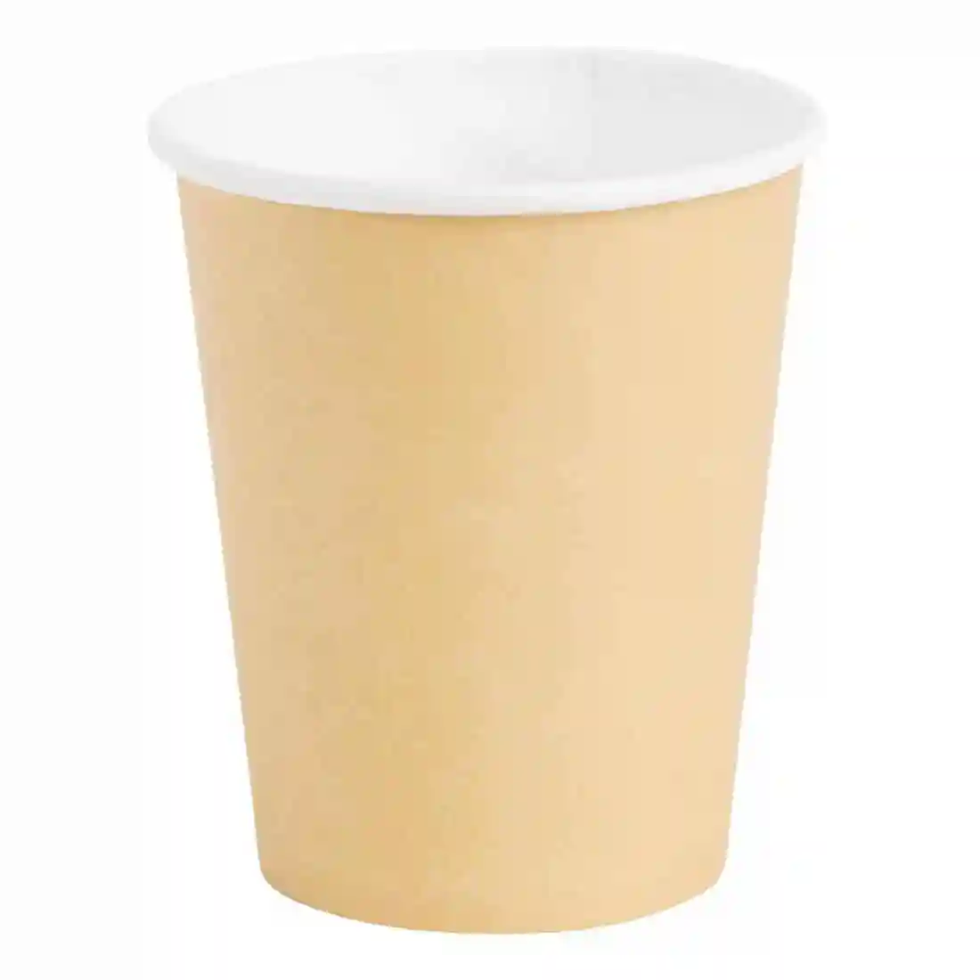 Fiesta Recyclable Coffee Cups Single Wall Kraft 225ml / 8oz (Pack of 1000) - Image 1