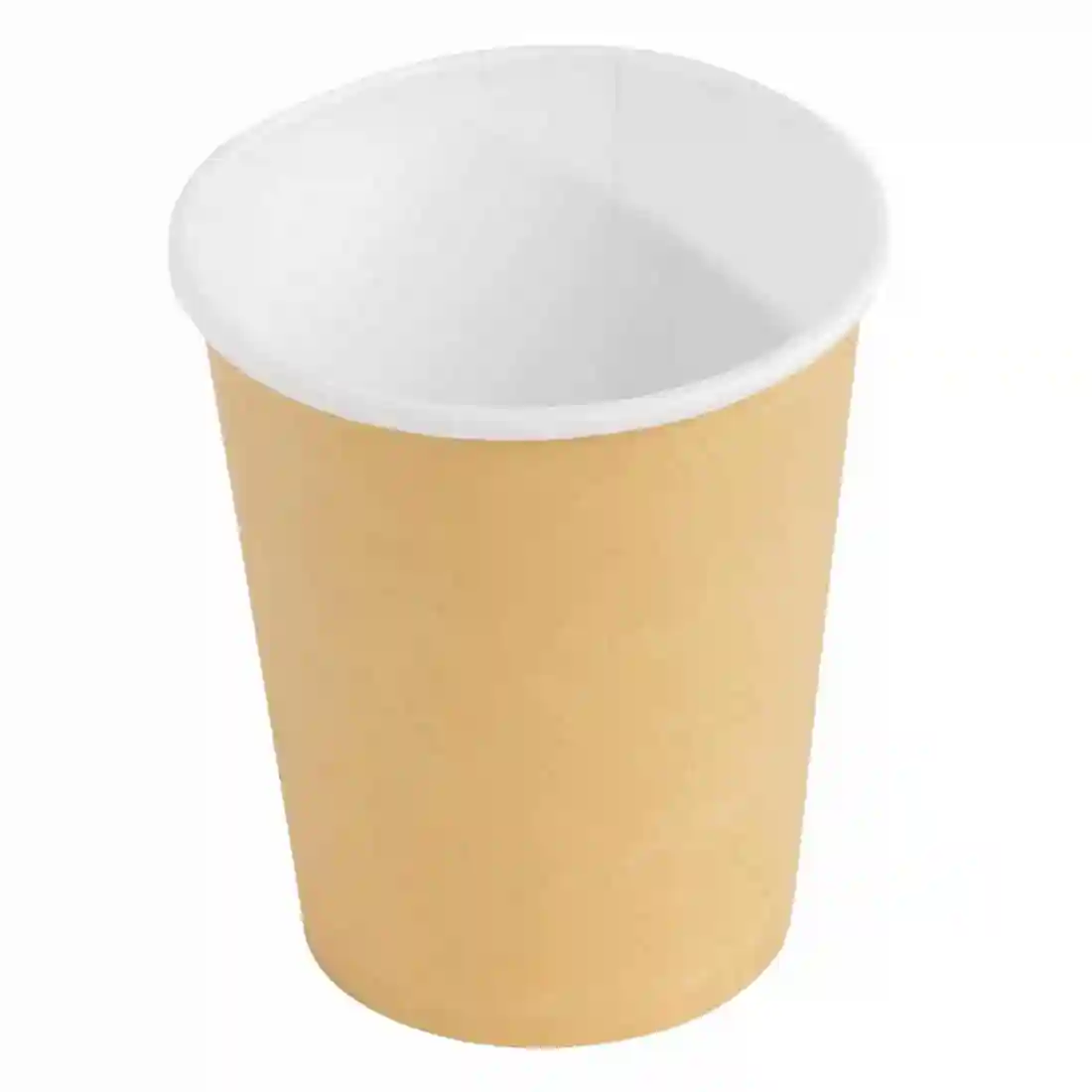 Fiesta Recyclable Coffee Cups Single Wall Kraft 225ml / 8oz (Pack of 1000) - Image 3