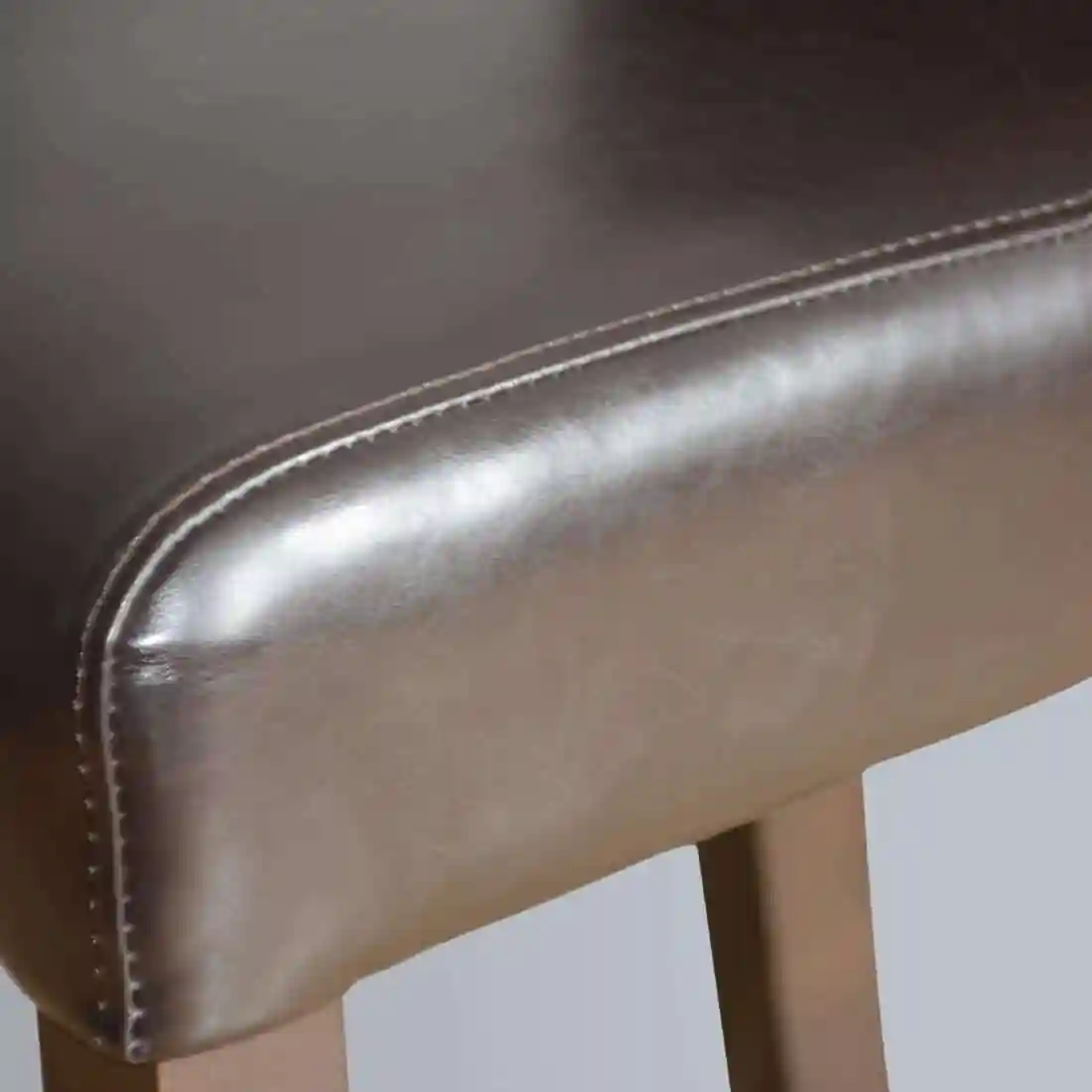 Bolero Faux Leather High Bar Stool Black - Image 4