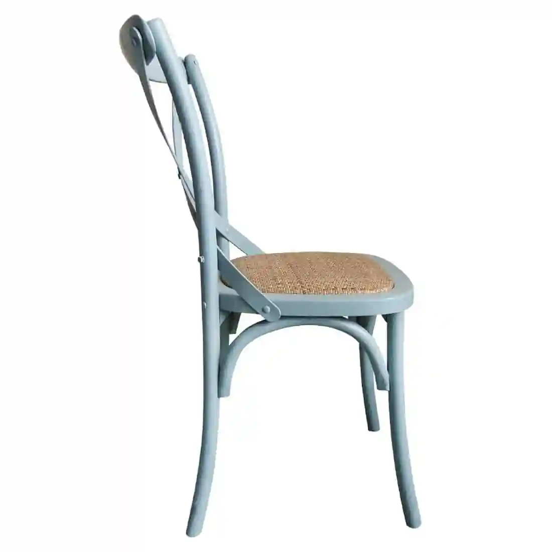 Bolero Blue Bentwood Chairs with Metal Cross Backrest (Pack of 2) - Image 10