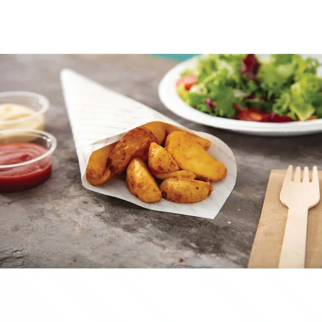 Greaseproof Paper Sheets Fresh and Tasty Print 255 x 203mm (Pack of 500) - Image 7