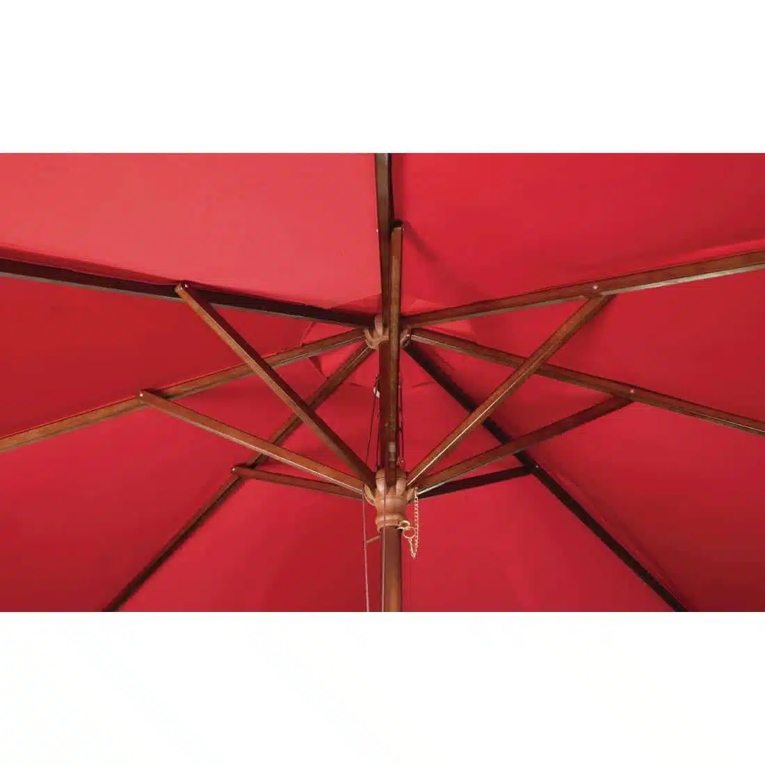 Bolero Round Parasol 2.5m Diameter Red - Image 3