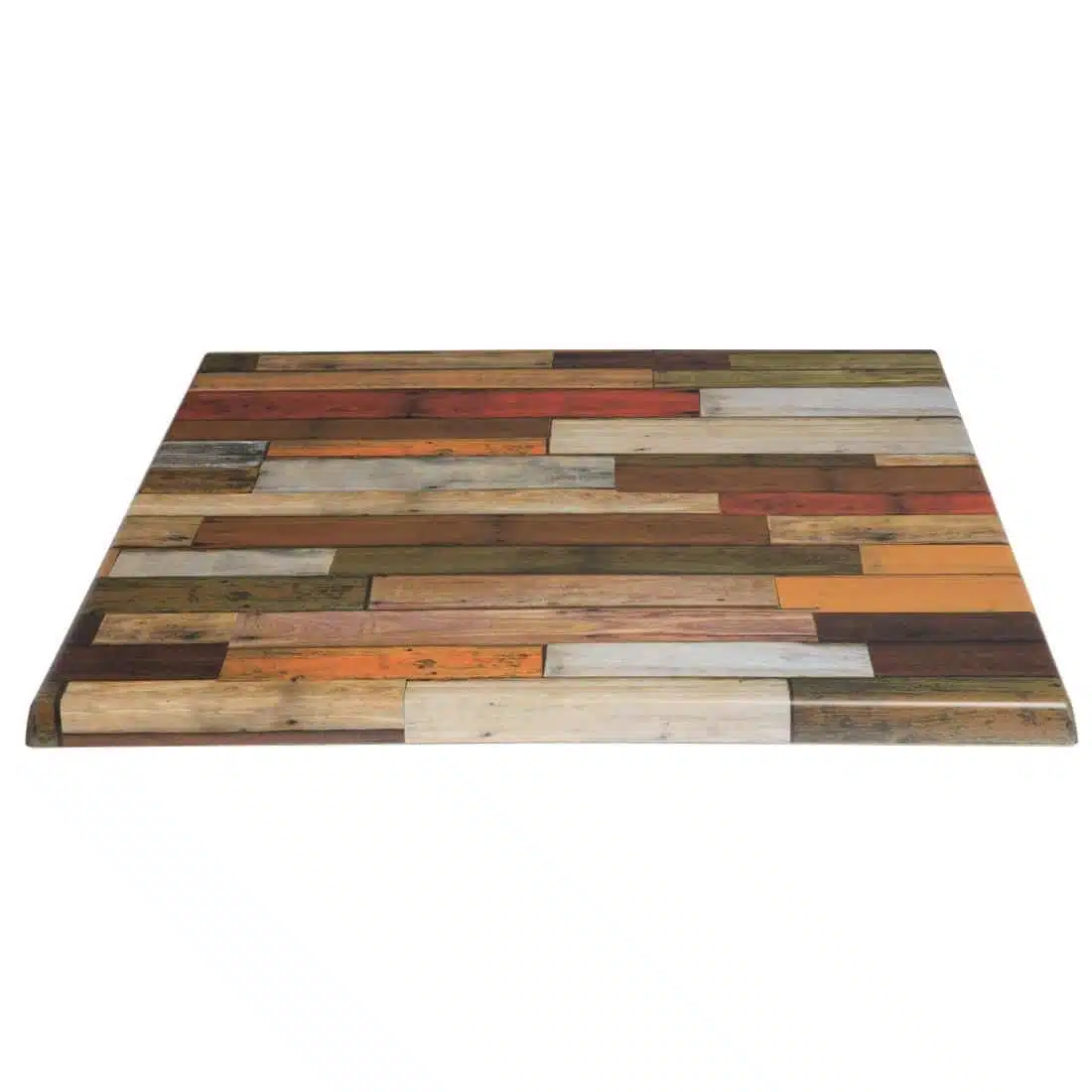 Werzalit Pre-drilled Square Table Top Blanchas Red 600mm - Image 2