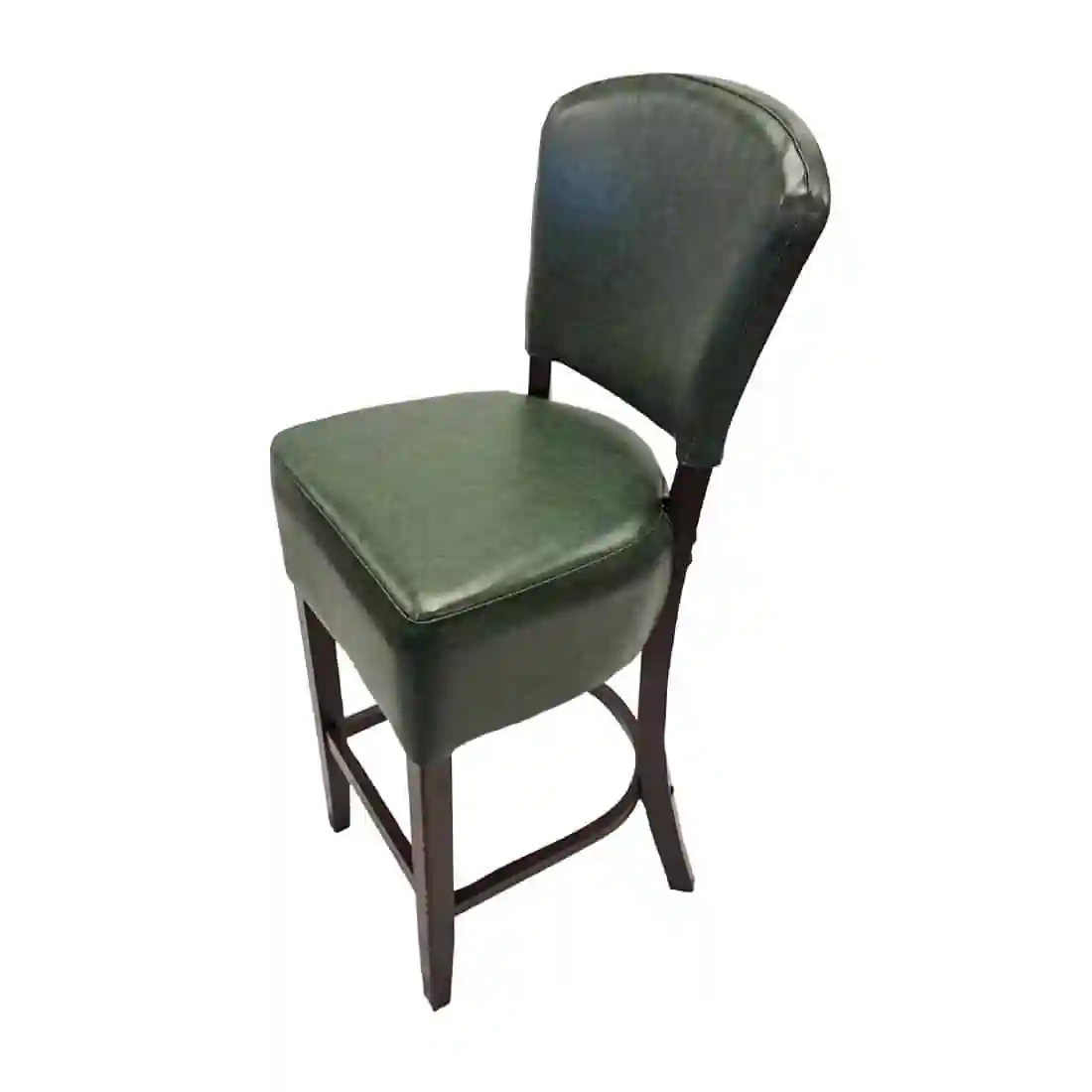 Hanoi Bar Chair in Dark Walnut with Bison Cedar Vinyl - Image 1