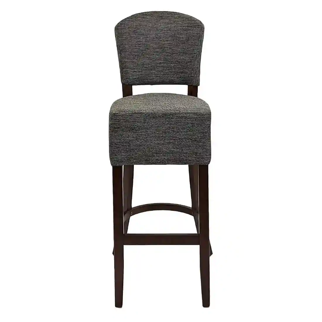 Hanoi Bar Chair in Dark Walnut with Shetland Smoke Seatpad - Image 2