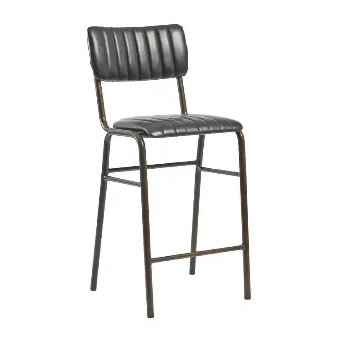 Tavo Stacking Mid Bar Stool Vintage Black (Pack of 2) - Image 1