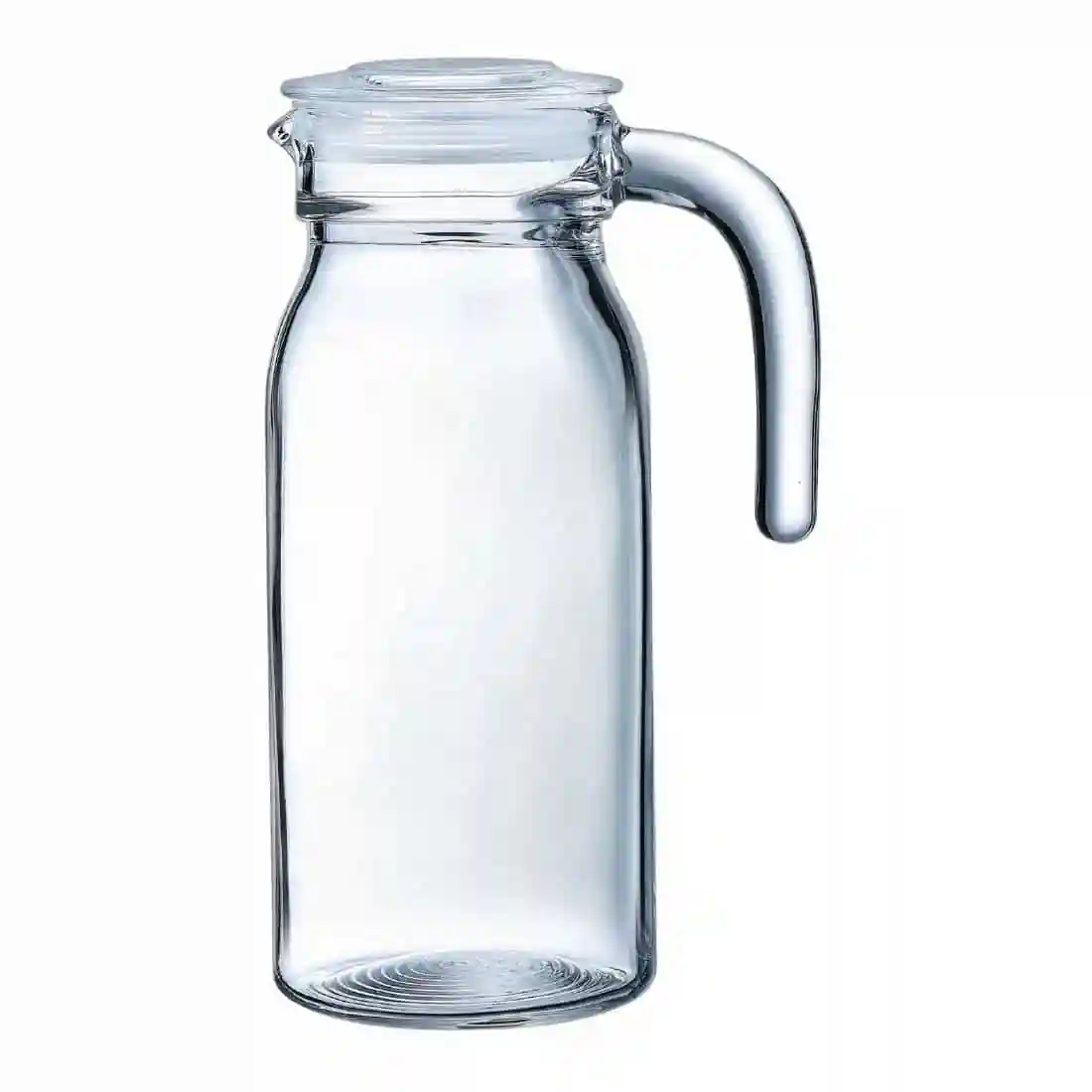 Arcoroc Spring Jugs with Glass Lid 1Ltr (6 pack) - Image 1
