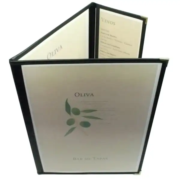 Duo Plastic Menu Covers