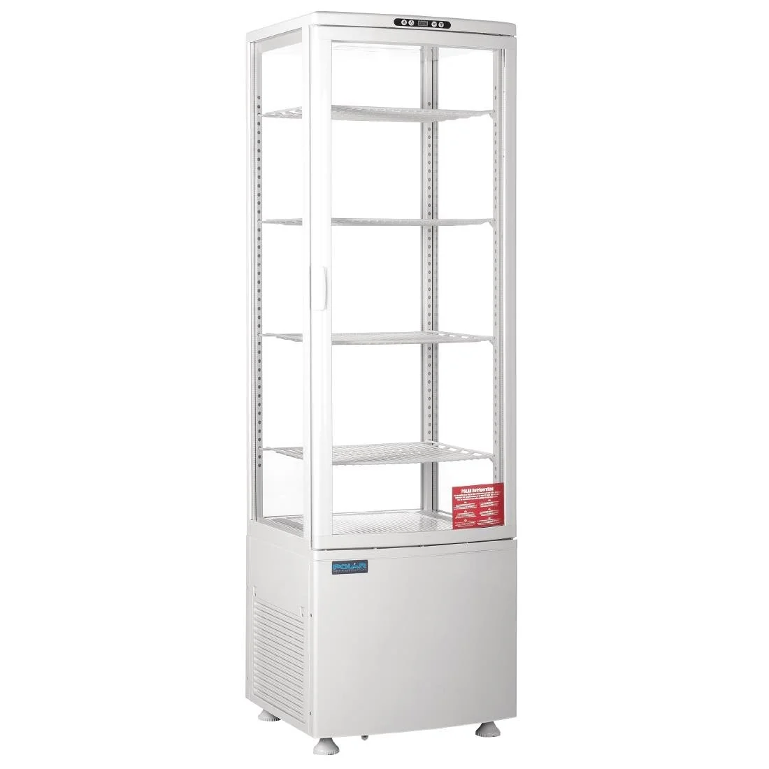 Polar C-Series Energy Efficient Curved Door Display Fridge White 235Ltr - Image 1