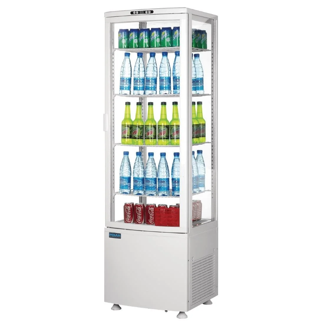 Polar C-Series Energy Efficient Curved Door Display Fridge White 235Ltr - Image 3