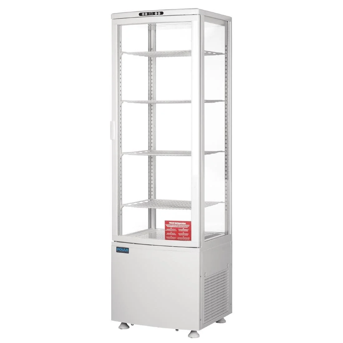 Polar C-Series Energy Efficient Curved Door Display Fridge White 235Ltr - Image 4