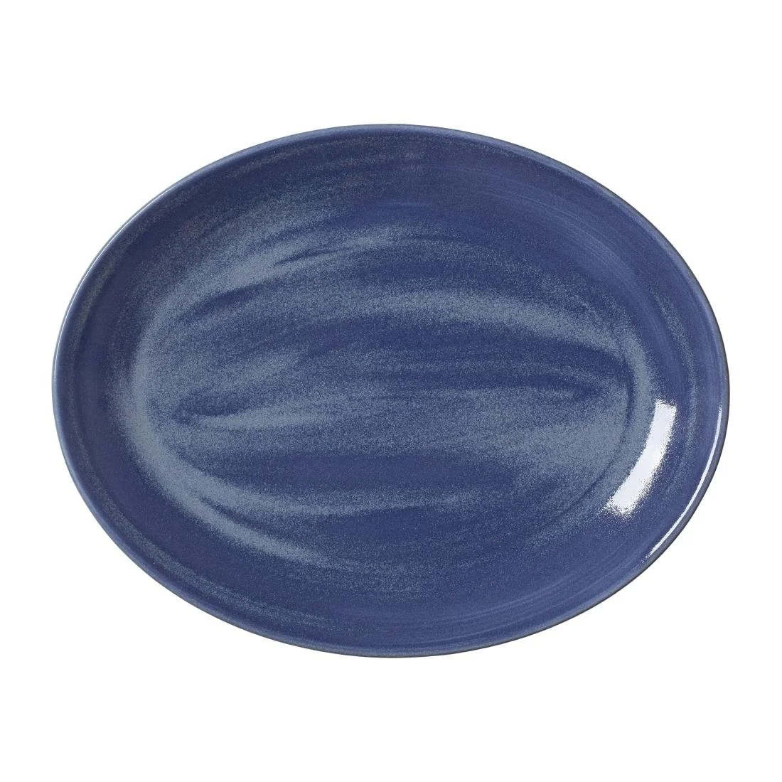 Steelite Revolution Bluestone Oval Coupe Plates 342mm (12 Pack) - Image 1
